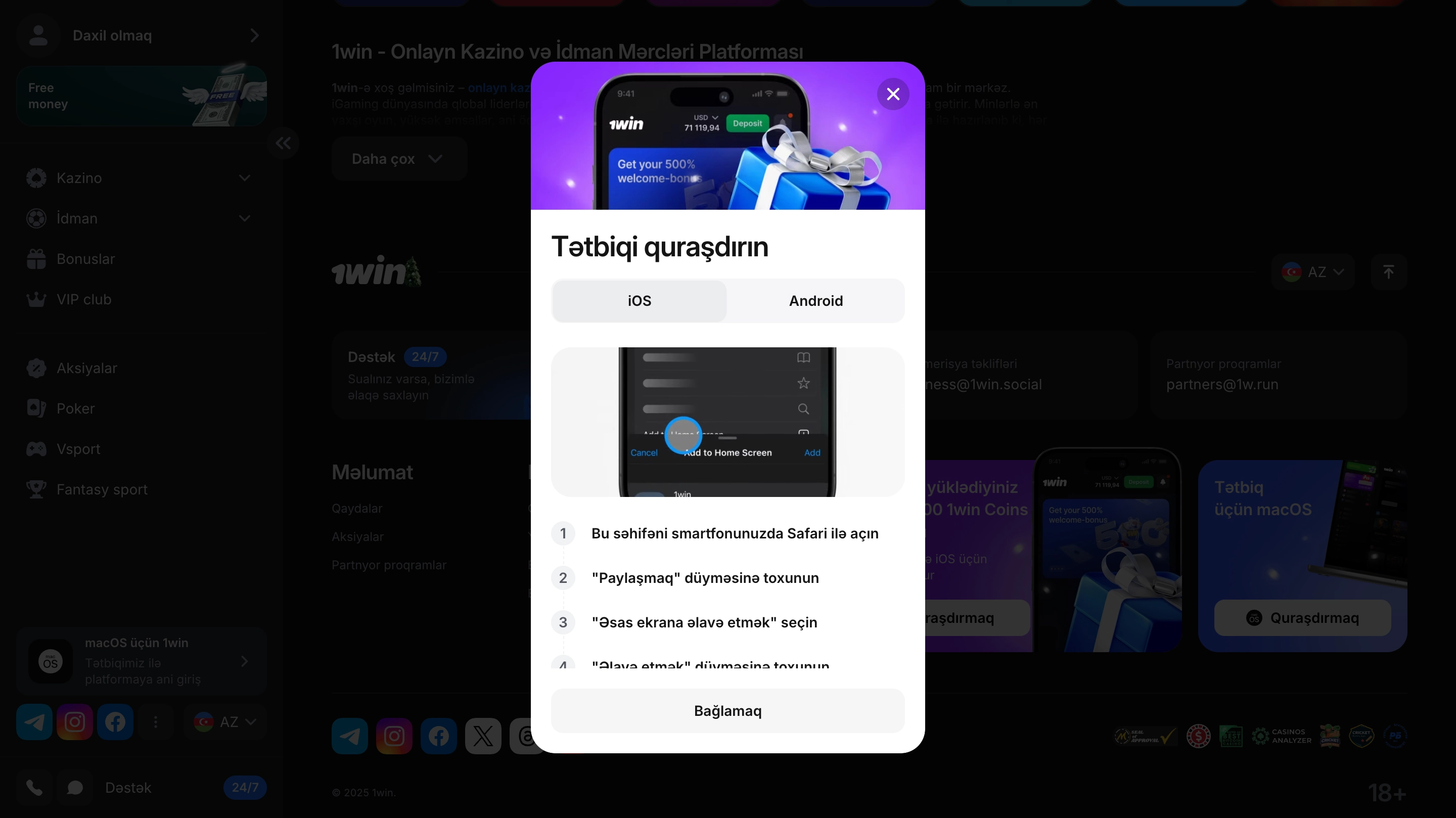 Mobil versiyalar və onlayn kazino tətbiqləri
